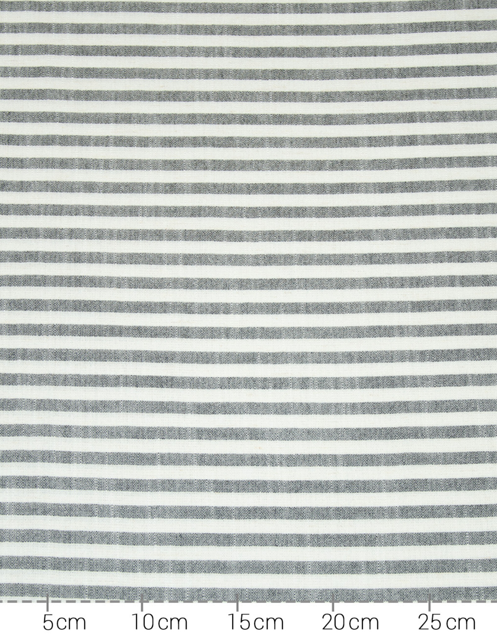 Viscose linnen grijs / wit strepen