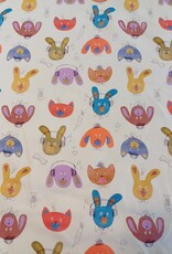 Katoen jersey happy animals Katoen jersey happy animals