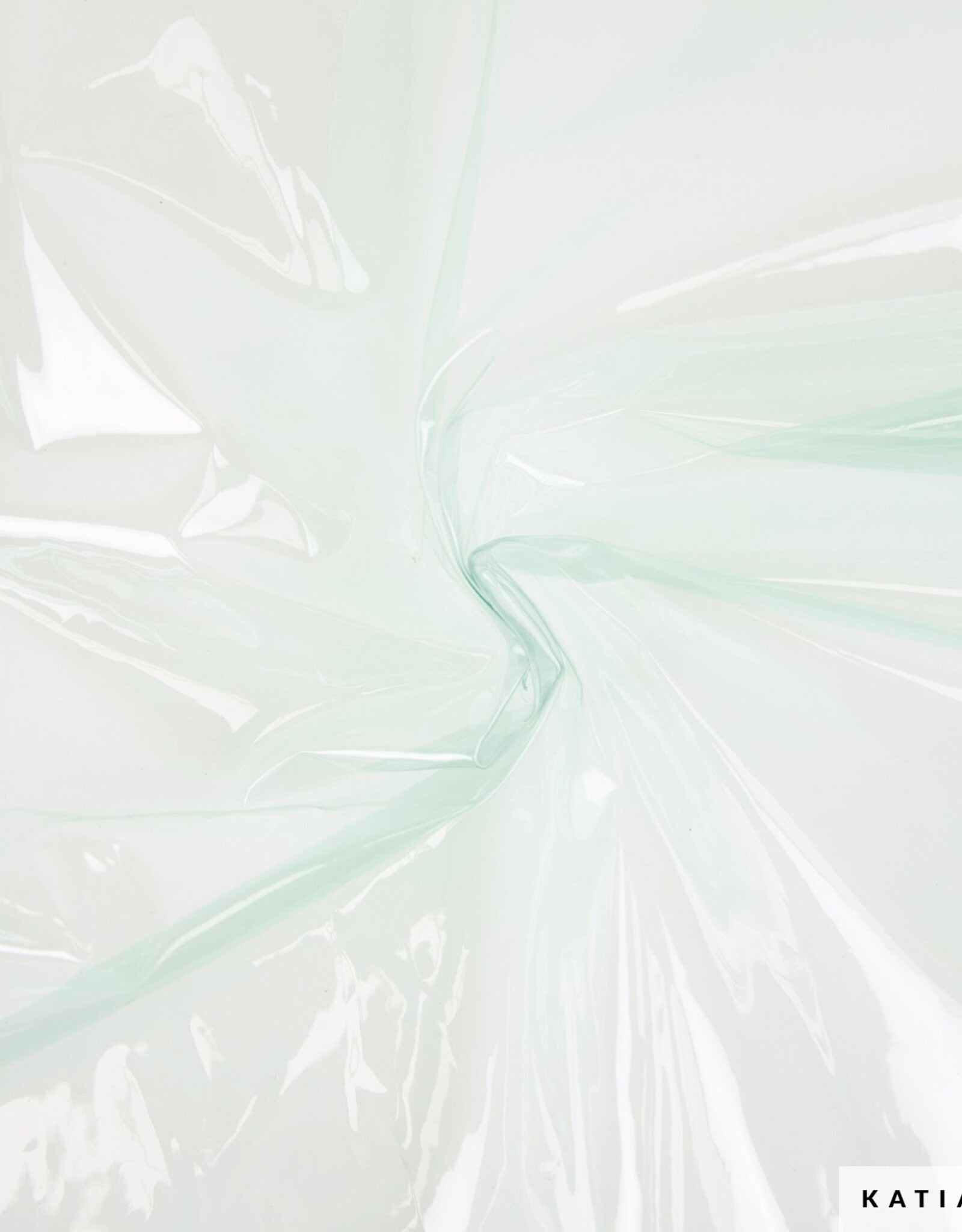 Groen translucent colors pvc vinyl stof