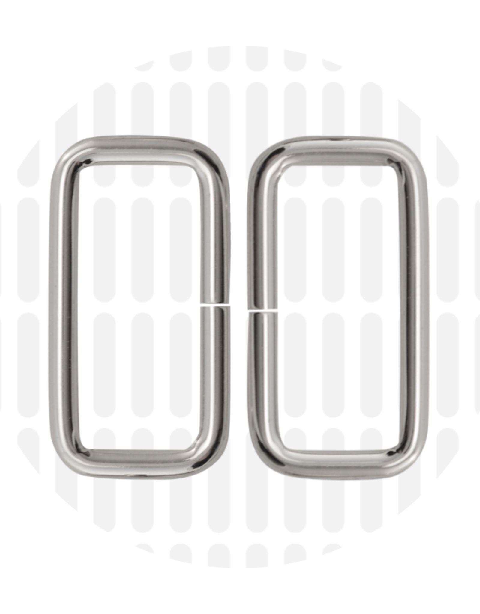 Passant 25mm nikkel - set van 2 stuks