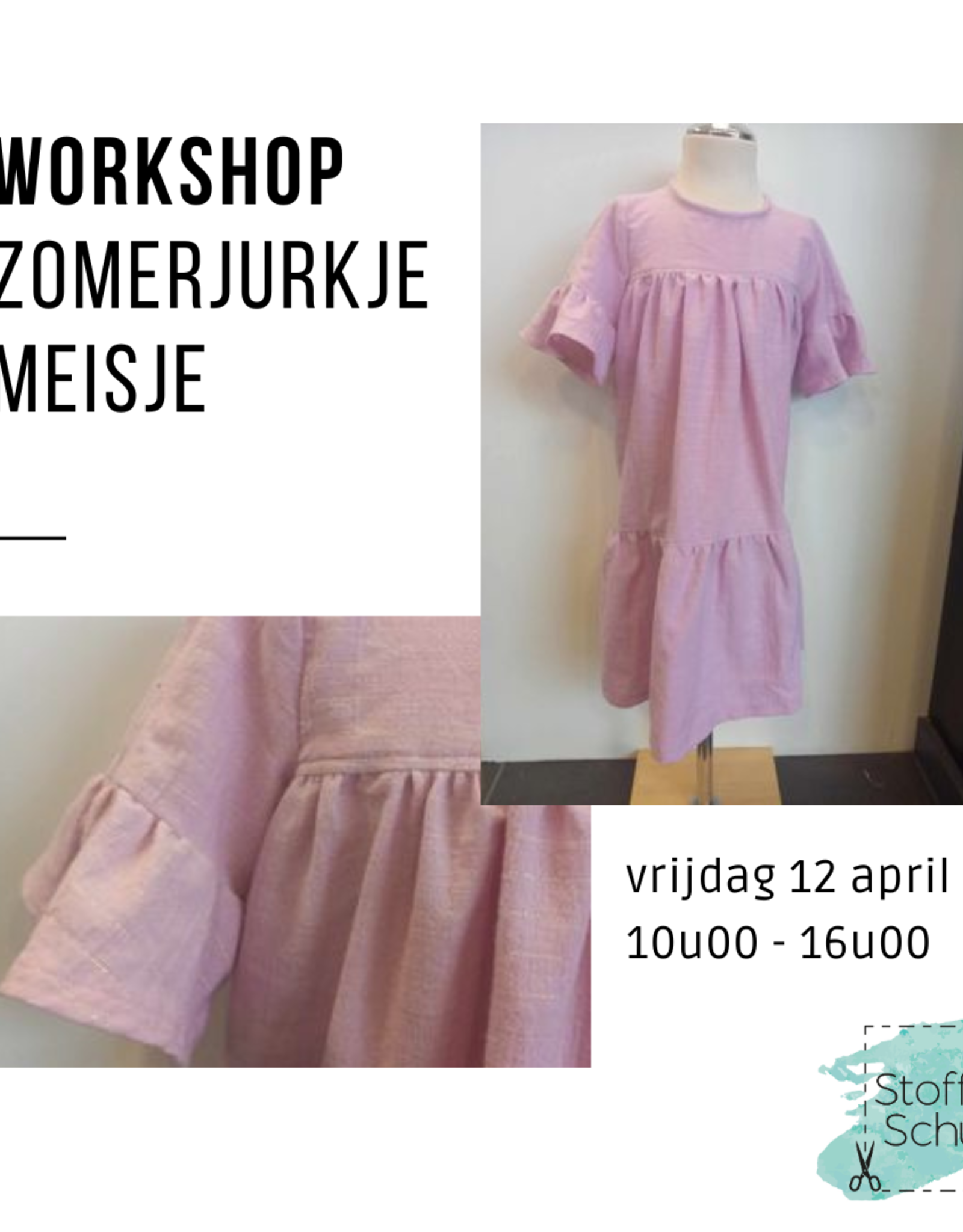 Workshop zomerjurkje voor jongedames 12 april 10u-16u