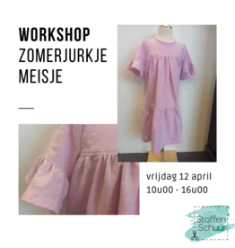 Workshop zomerjurkje voor jongedames 12 april 10u-16u