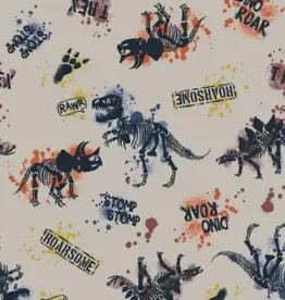 Stoffenschuur selectie Katoen Jersey Dinosaurus