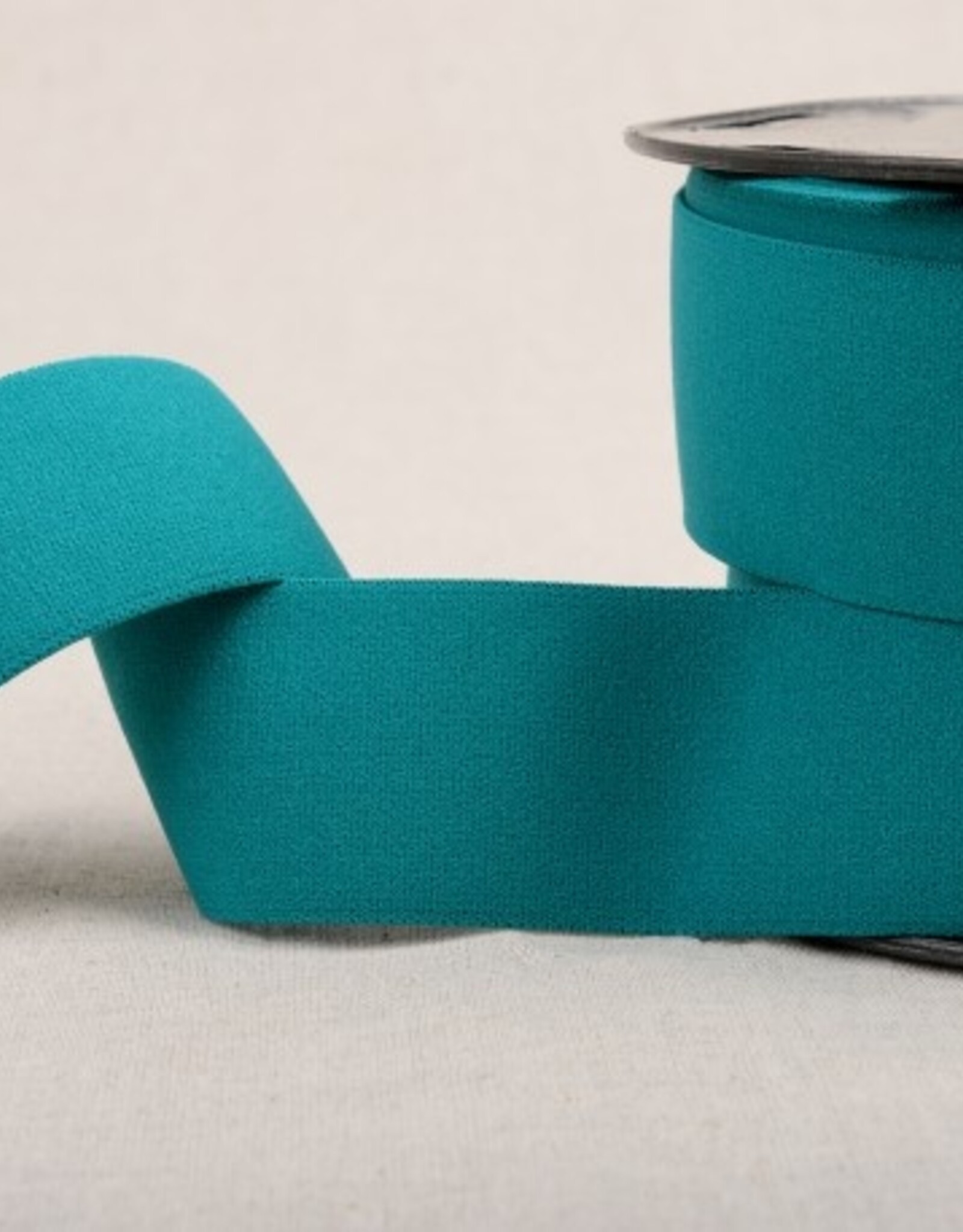 Zachte elastiek 40 mm teal blue