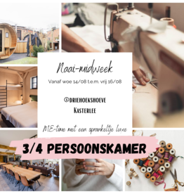 Luxe naai-midweek OLV Hemelvaart - 3/4 persoonskamer