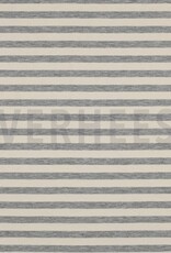 Jersey strepen lichtgrijs melange/ ecru Jersey strepen lichtgrijs melange/ ecru