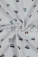 Double gauze wit voertuigen Double gauze wit voertuigen