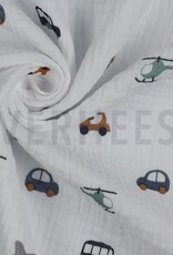 Double gauze wit voertuigen Double gauze wit voertuigen