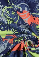 Jersey neon graffiti melange navy Jersey neon graffiti melange navy