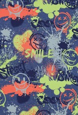 Jersey neon graffiti melange navy Jersey neon graffiti melange navy