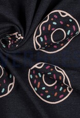 Jersey glitter donuts melange indigo Jersey glitter donuts melange indigo