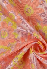 Jacquard bloemen licht roze Jacquard bloemen licht roze