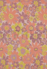 Jacquard bloemen licht roze Jacquard bloemen licht roze