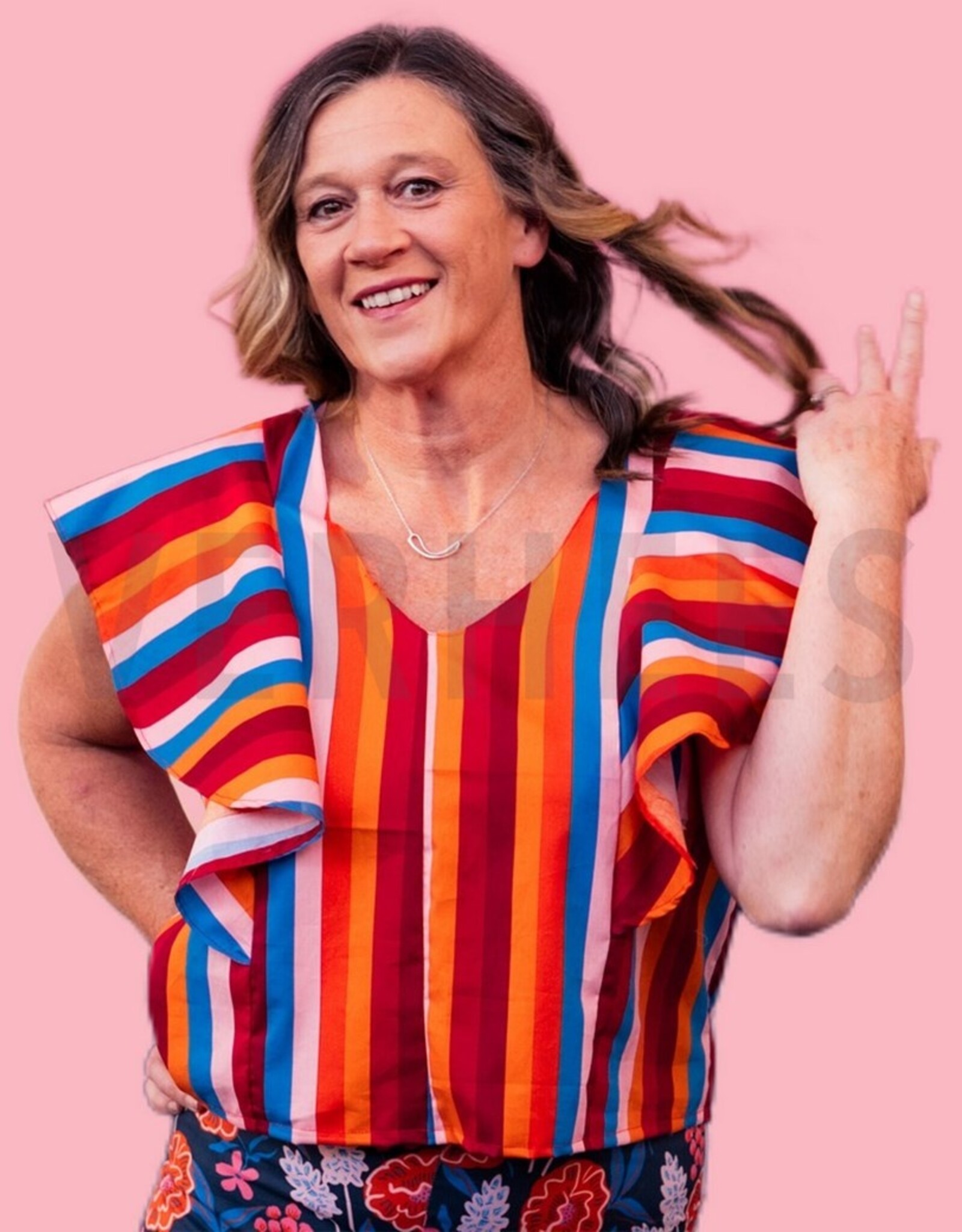 Katoen poplin zomer strepen bordeaux