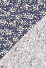 Katoen poplin klein design navy