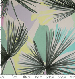 Hilco Viscose palmboombladeren pastel Hilla