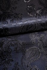 Voering bedrukt paisley zwart Voering bedrukt paisley zwart
