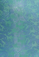 Voering bedrukt paisley Blauw, groen Voering bedrukt paisley Blauw, groen