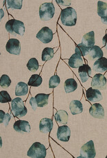 Gecoat katoen Eucalyptus beige