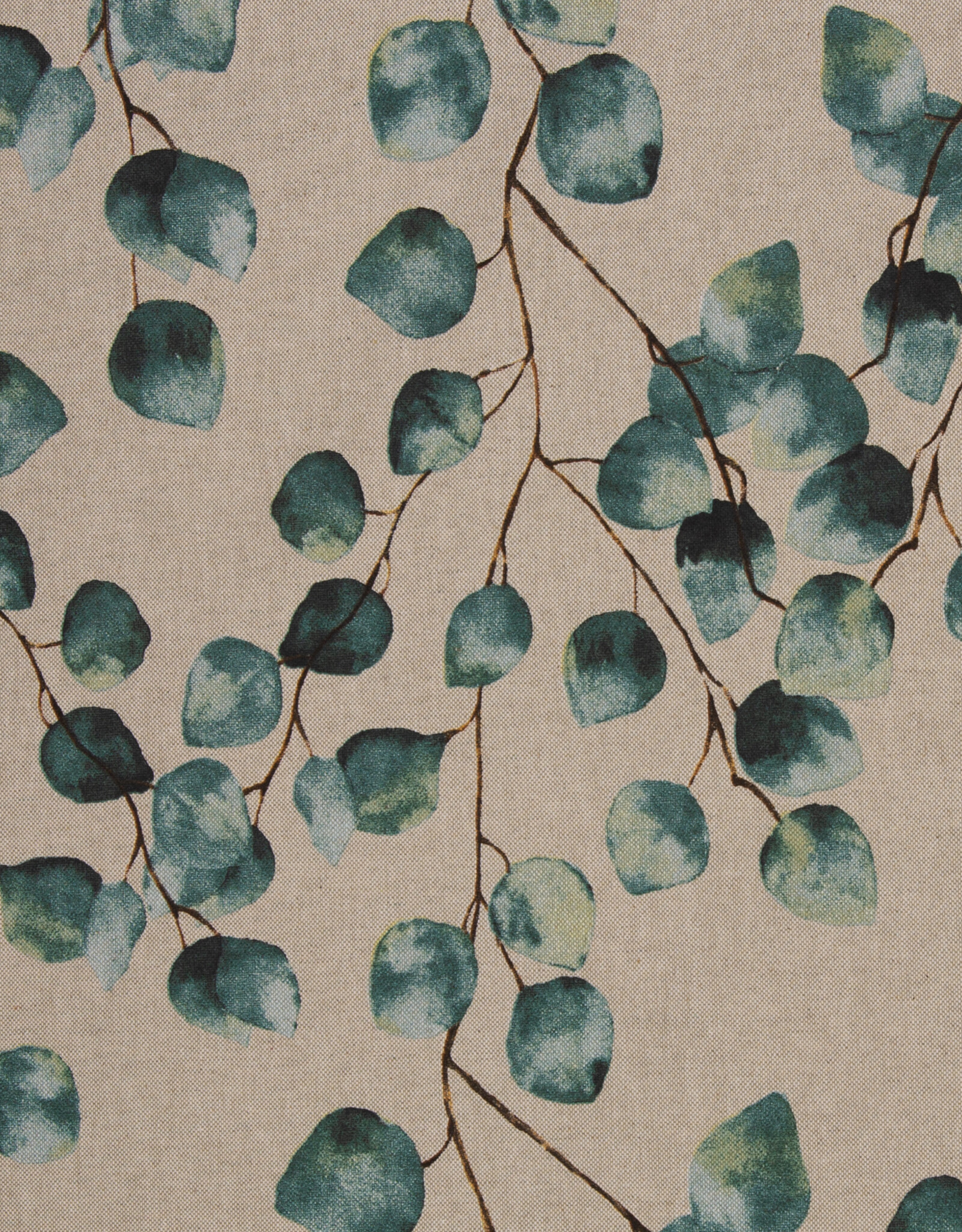 Gecoat katoen Eucalyptus beige