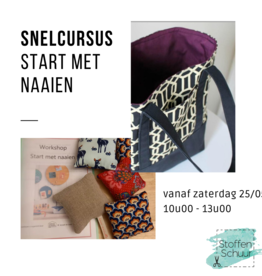 workshop Driedaagse snelcursus leren naaien