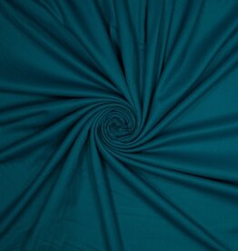 Bamboe organic fabric petrol