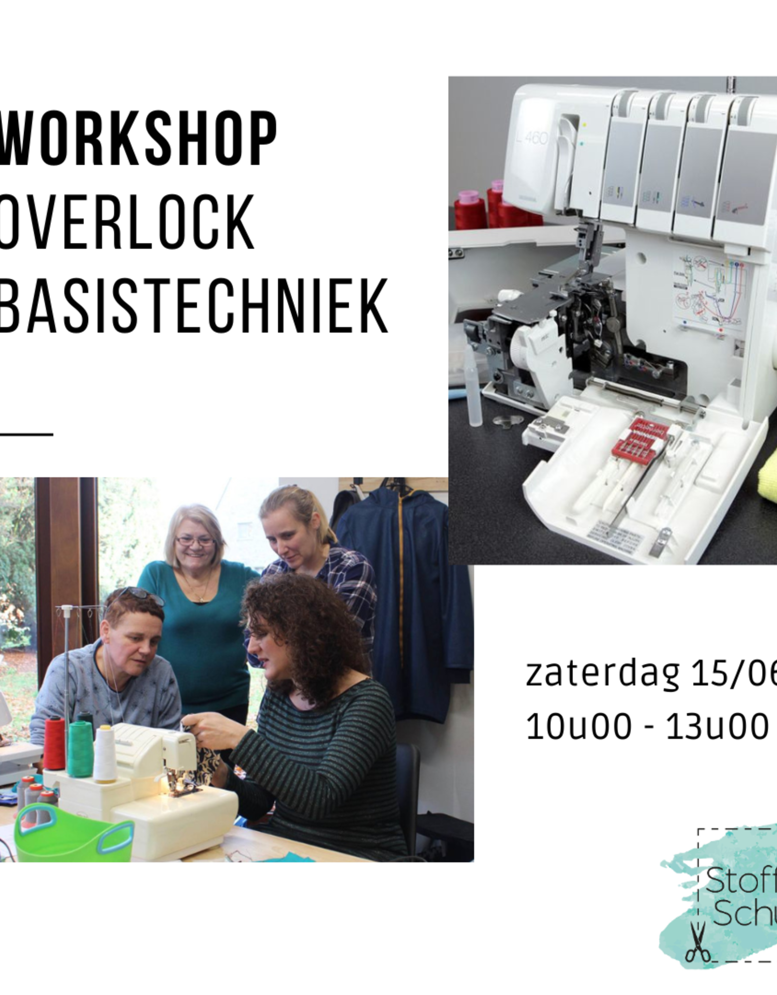workshop Workshop overlock technieken 15 juni