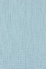 Double Gauze Uni zacht blauw