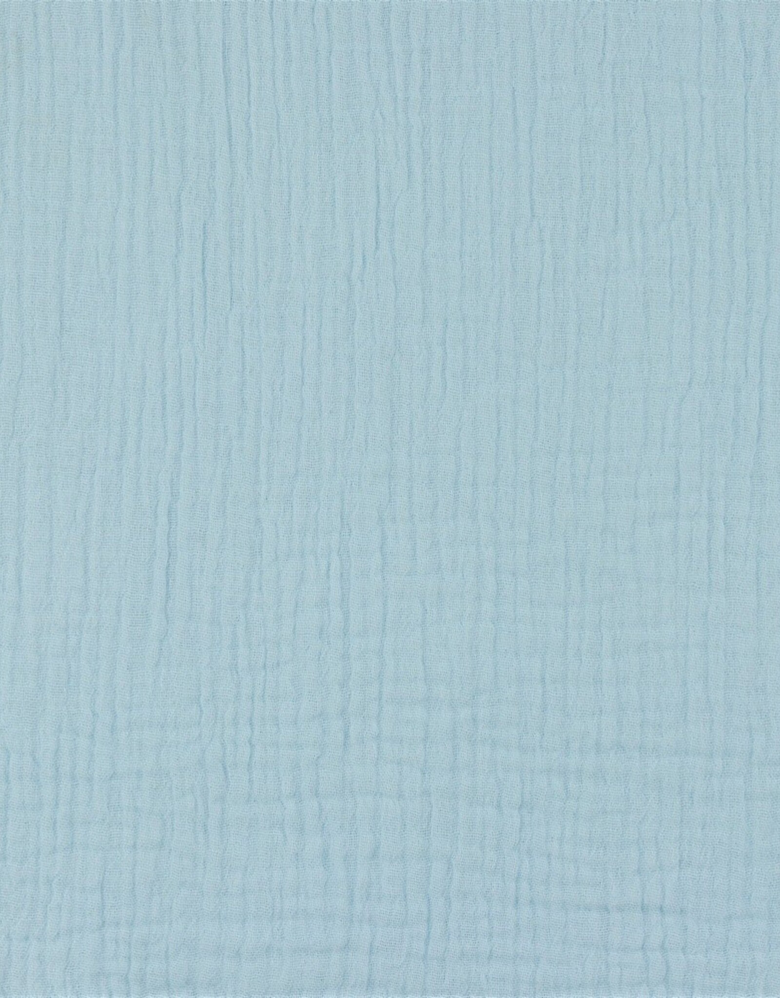 Double Gauze Uni zacht blauw