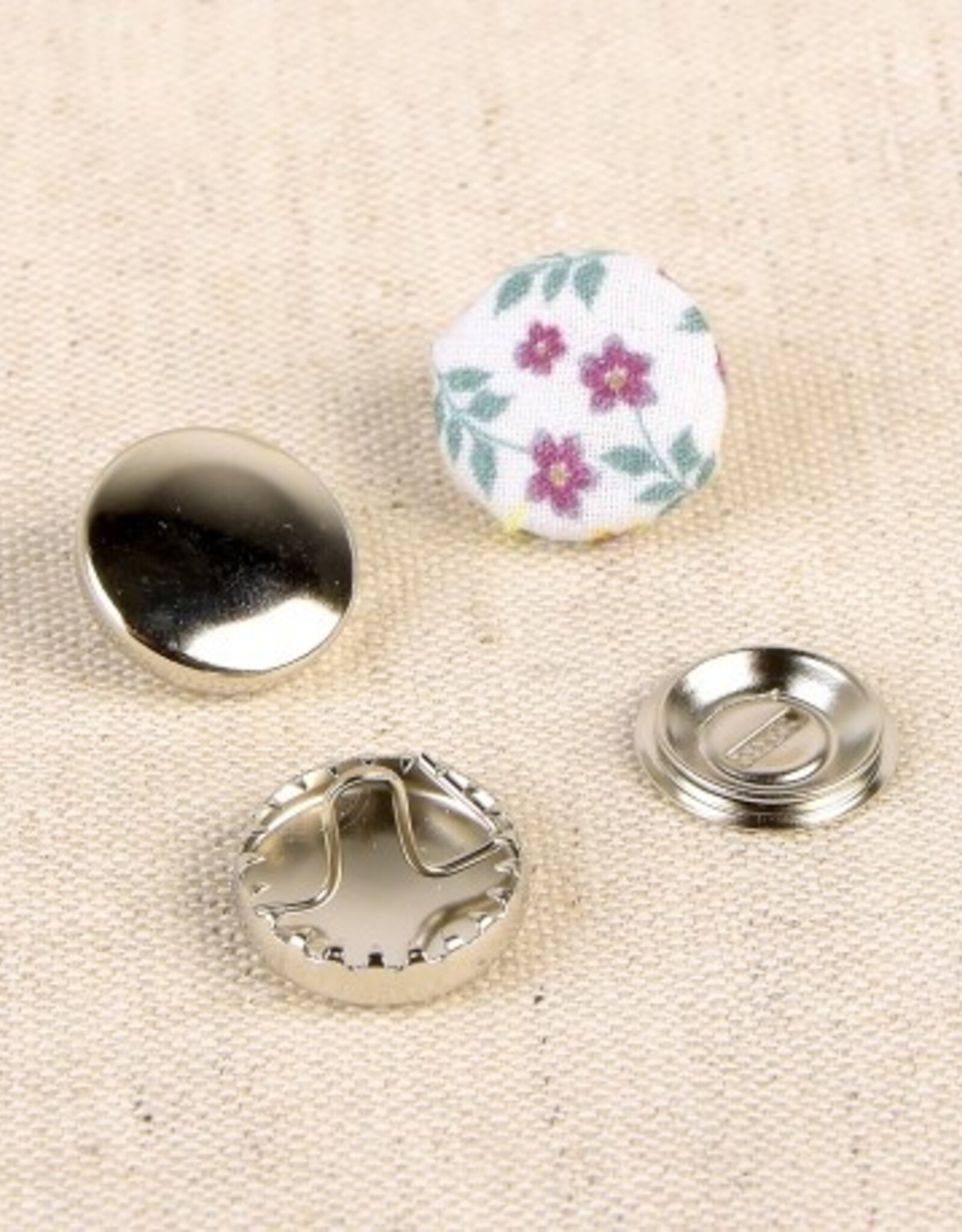 Metal overtrekbare knopen 15mm