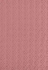 Jersey broderie oudroze Jersey broderie oudroze