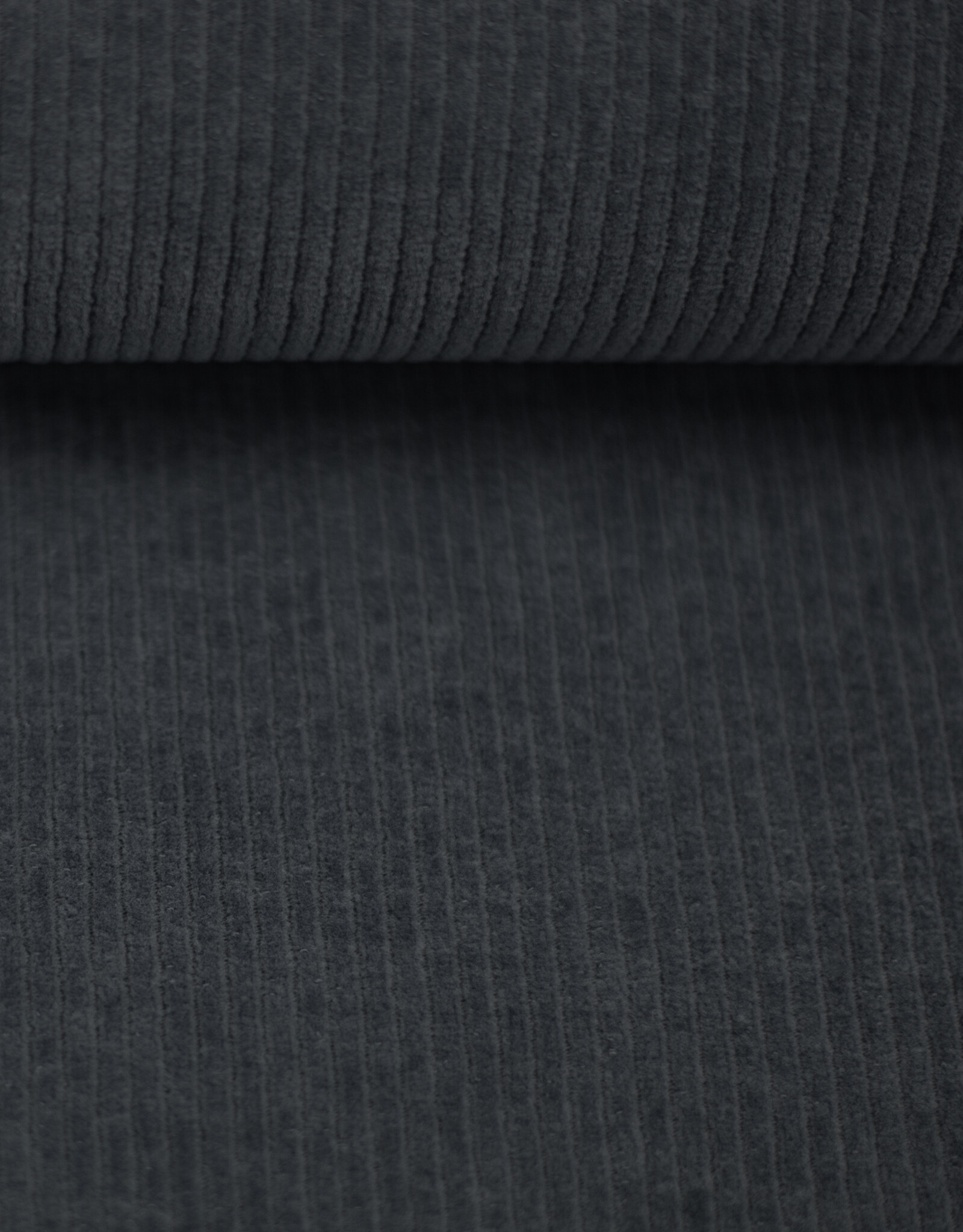 Juna elastisch ribfluweel zwart