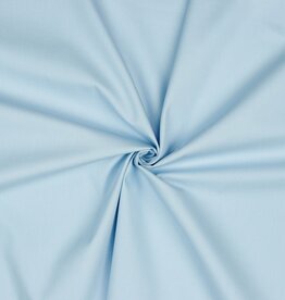 Uni katoen baby blauw