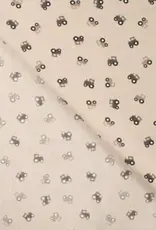 Katoen poplin  tractors beige Katoen poplin  tractors beige