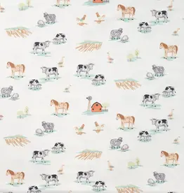 Jersey katoen animal farm offwhite