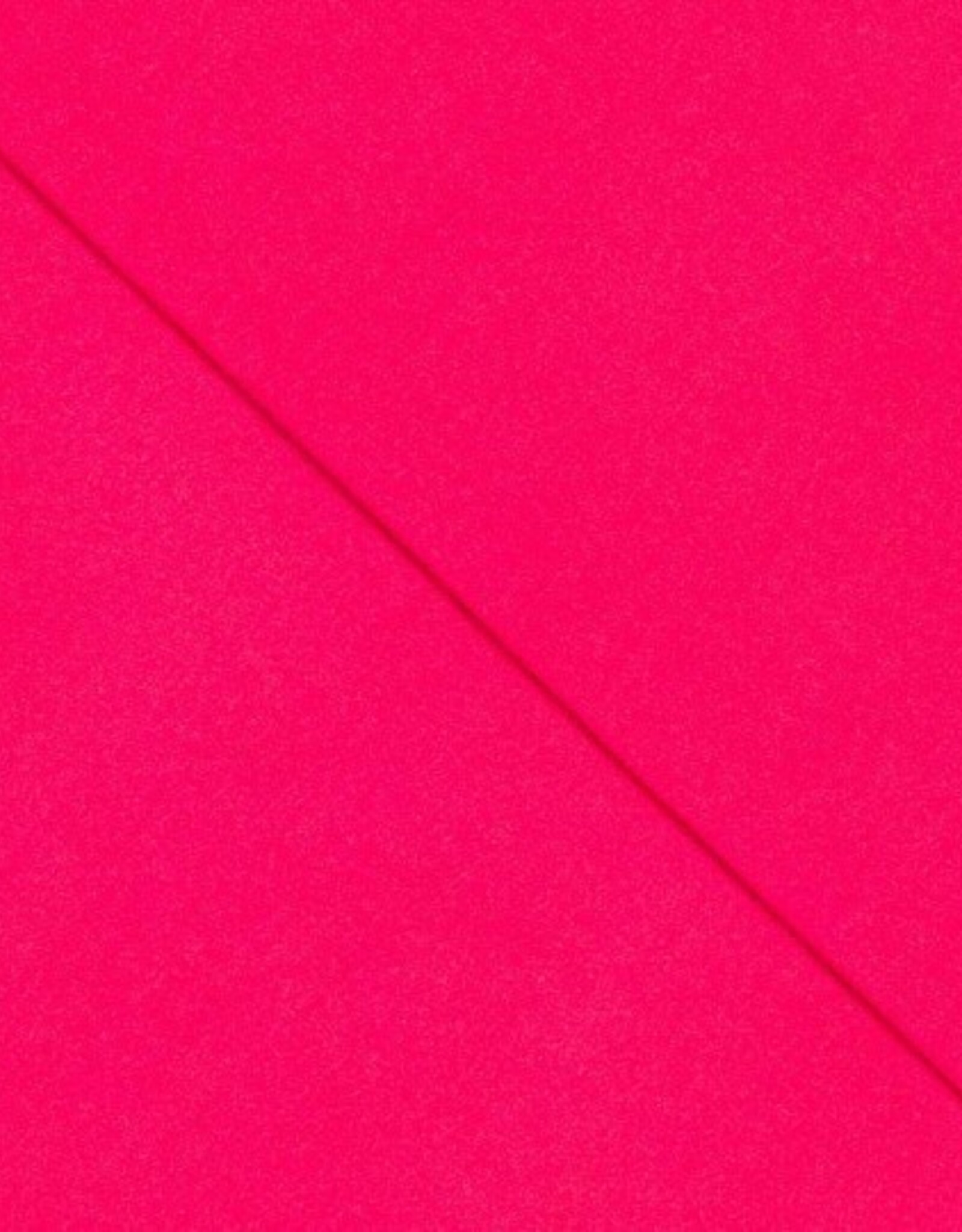 Katoen  poplin uni fuchsia stone washed Elvira / June