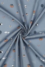 Fijne poplin beertjes jeans