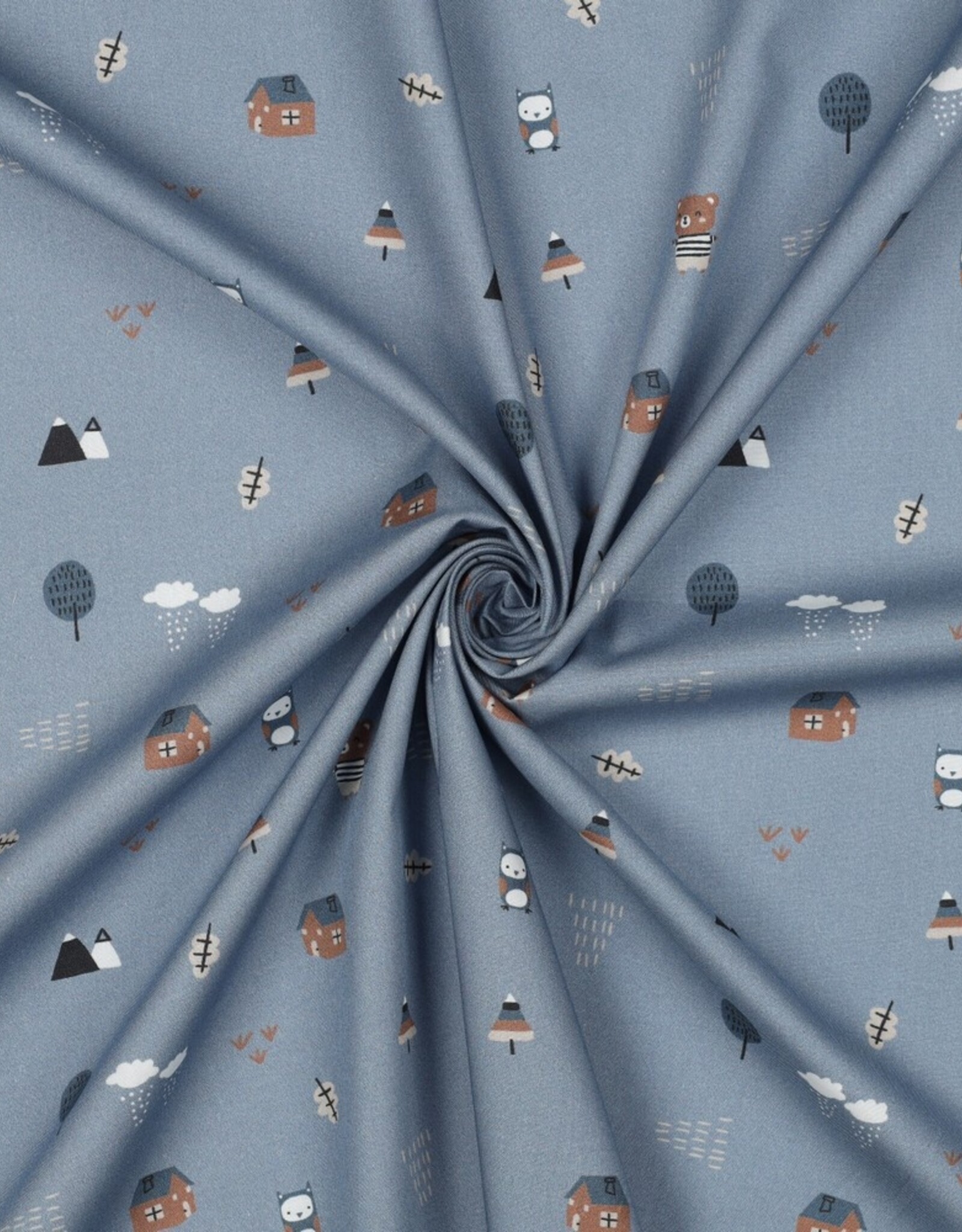 Fijne poplin beertjes jeans