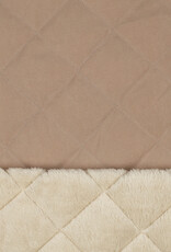 Stepped fur cappuccino