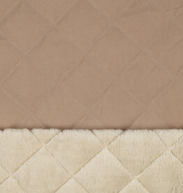 Stepped fur cappuccino