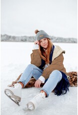 Stepped fur cappuccino