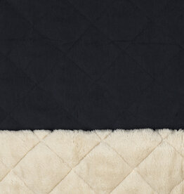 Stepped fur navy