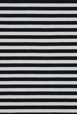 Rib tricot strepen navy/ecru Rib tricot strepen navy/ecru