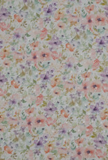 Stoffenschuur selectie Viscose dobby bloemen pastel