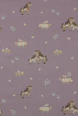 Fijne poplin horses lavendel Fijne poplin horses lavendel