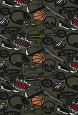 Jersey cool teenager army green