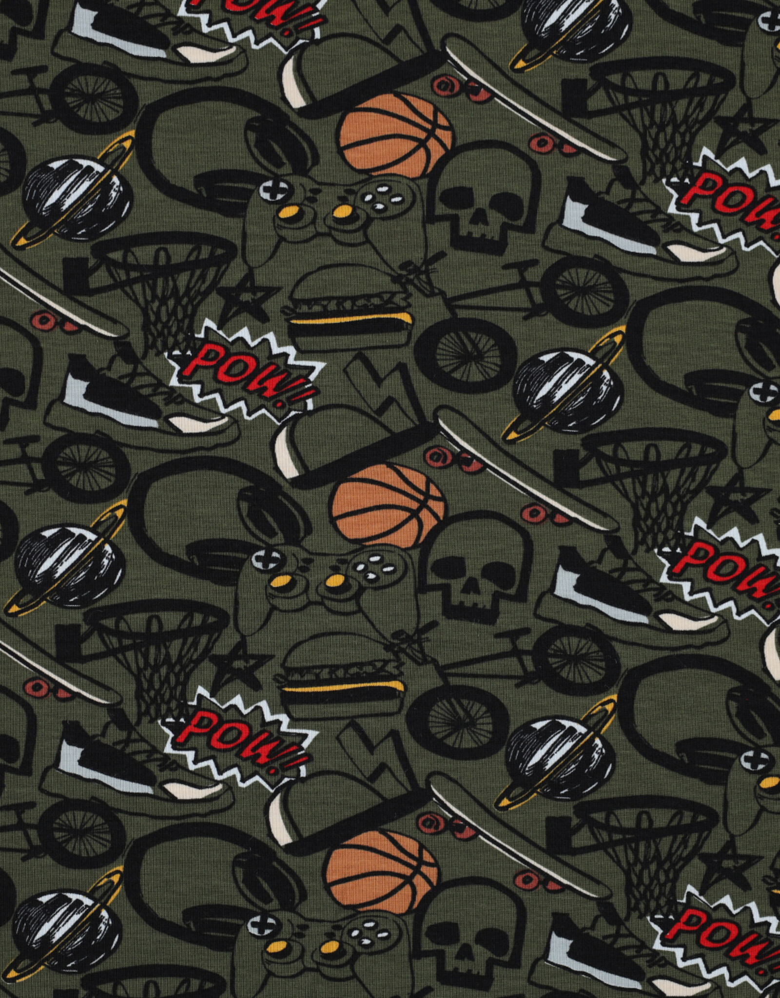 Jersey cool teenager army green