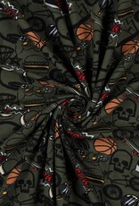 Jersey cool teenager army green