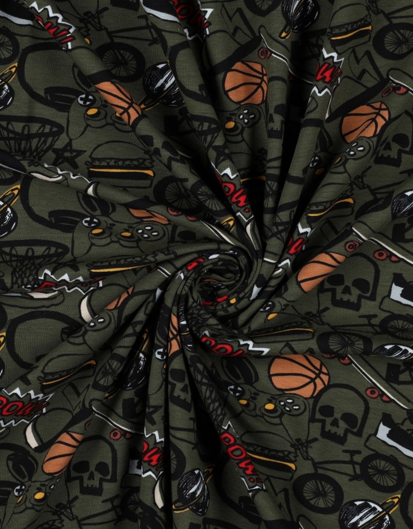 Jersey cool teenager army green