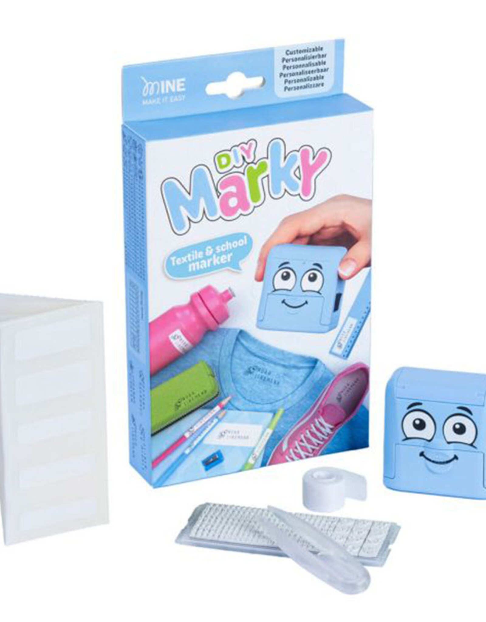 Marky personaliseerbare stempel blauw